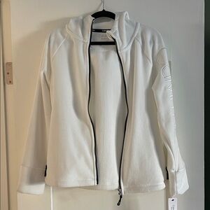 Calvin Klein Ivory Full-Zip Jacket
